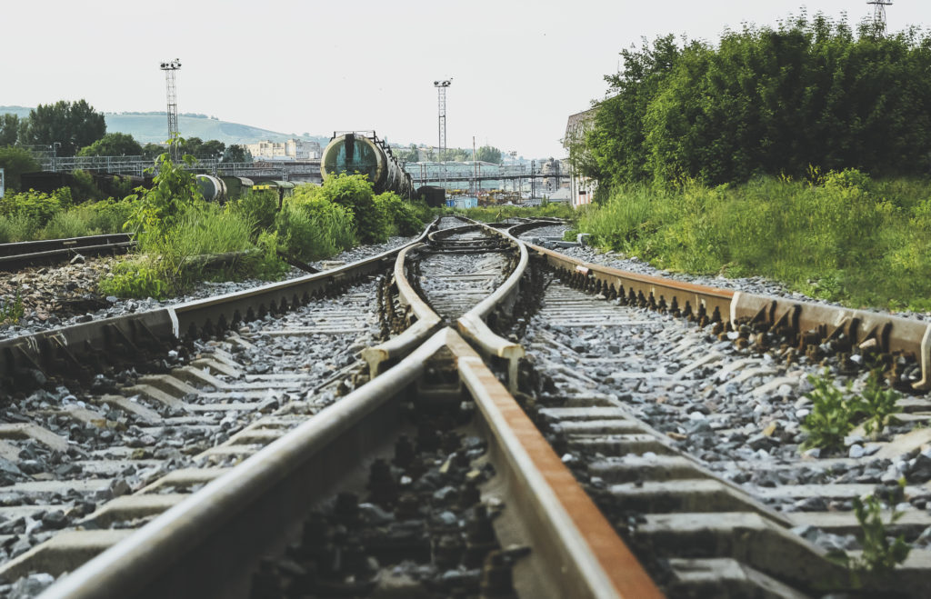 Railroad tracks represent mergers in the credit union industry