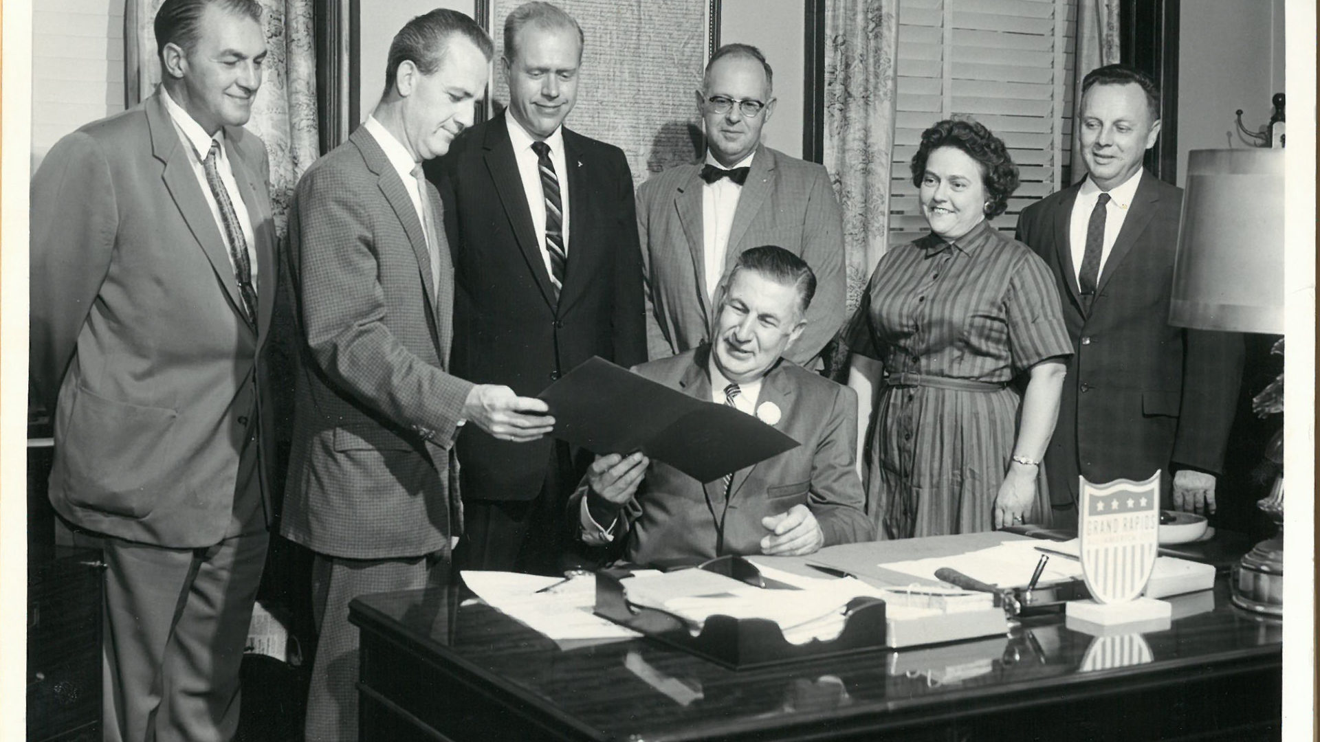 Credit Union Day, 1961 (third from left, Robert J. Debri).