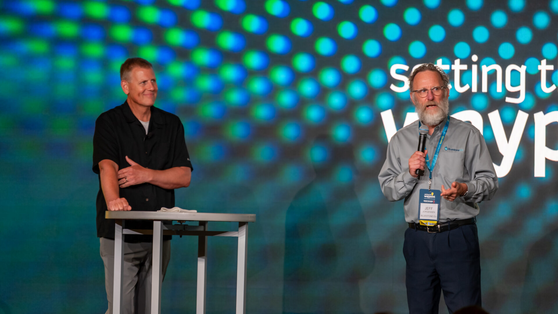 CEO Geoff Johnson, Bluestone FCU's Jeff Jorgensen