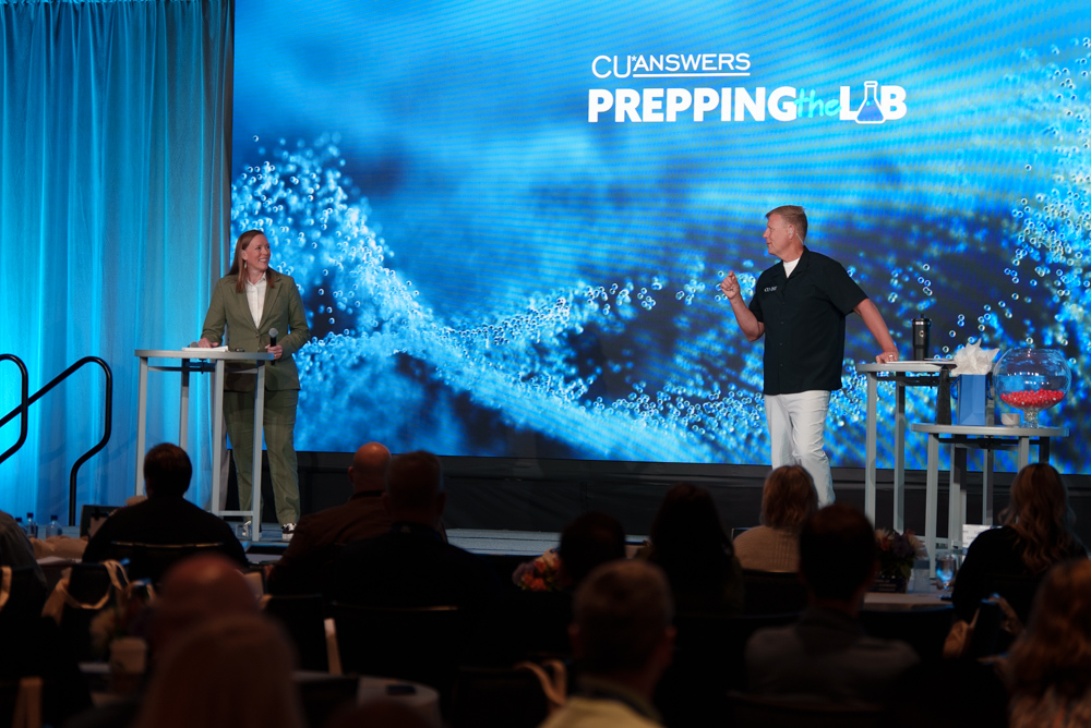 Core UI Manager Amanda Grieves and CEO Geoff Johnson